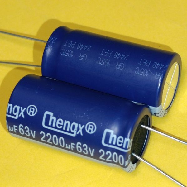 2200мкф 63в 105°C електроліт GR 18*36 ChengX