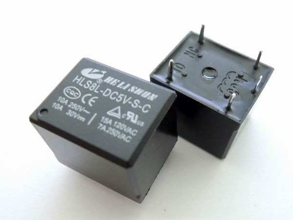 HLS-T73(HLS8L)- 5VDC-15A-конт.1С реле Helishun