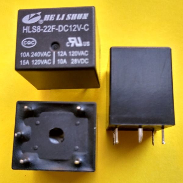 HLS8-22F-12VDC-15A-конт.1З реле Helishun