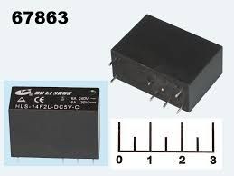 HLS-14F2l-5VDC-16A-конт.1З реле Helishun