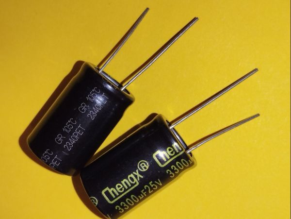 3300mkF 25V 105°C електроліт 16*25 ChengX GR