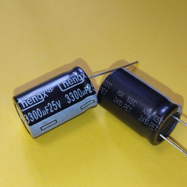 3300mkF 25V 105°C електроліт KM 16*25 ChengX