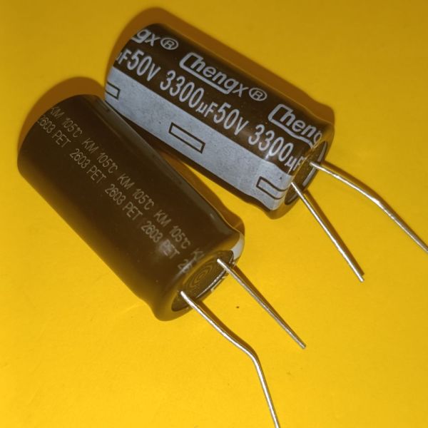 3300мкф 50в 105°C конденсатор електроліт KM 18*36 ChengX