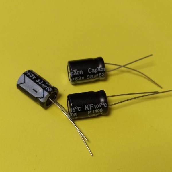 33mkf 63v (Низкий импеданс) <KF> 8*11,5 Capxon