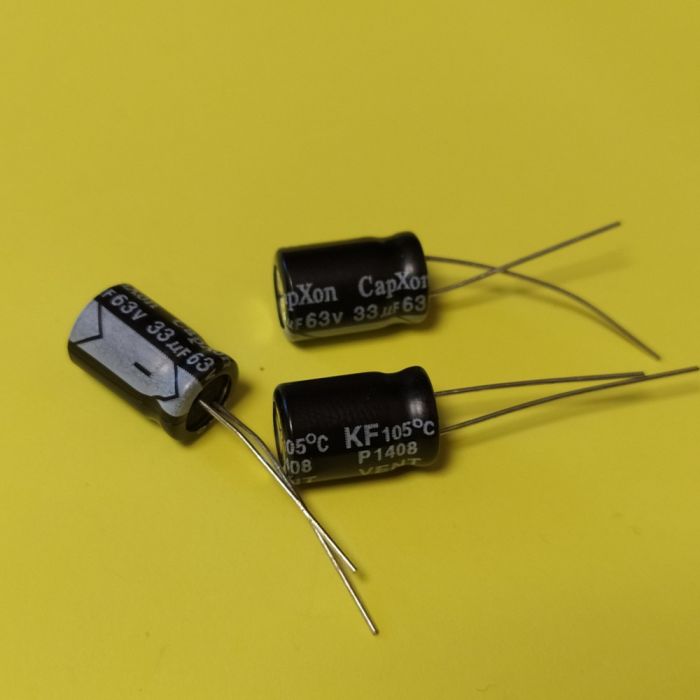 33mkf 63v (Низький імпеданс) <KF> 8*11,5 Capxon