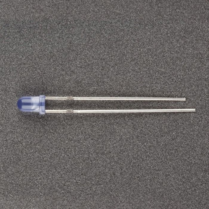 Світлодіод 3мм 3В синій 3514UBD 1000мкд 60° дифузна лінза