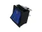 KCD4-201N (IRS-201), (KCD2-201N) 4pin, 15A, 250V, ON-OFF, чорний корпус; синя, жовта, зелена клавіша з підсвічуванням; перемикач Daier