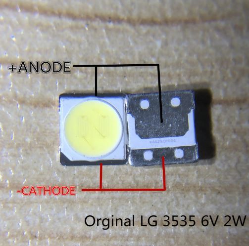 Світлодіод для підсвічування LCD TV 3535 6V 2W LG LATWT391RZLZK orig