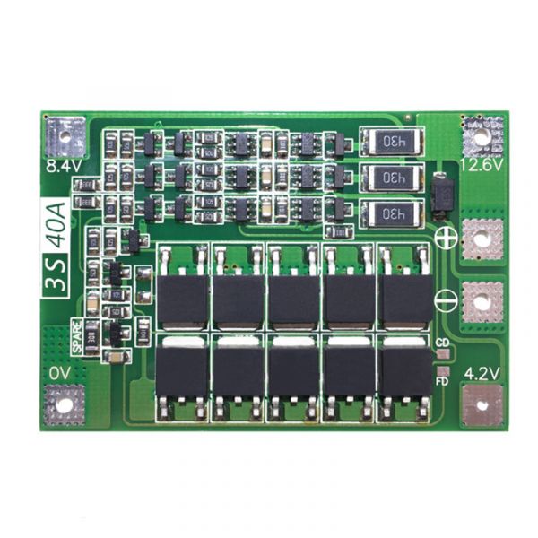 Контролер заряду, плата захисту 3S 40A Li-Ion c BMS