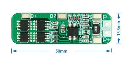 Контролер, плата захисту, заряду-розряду 3S Li-Ion 18650 12.6V 6A