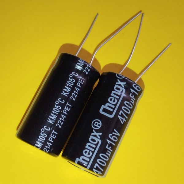 4700mkf 16v 105°C електроліт ChengX KM 13*25