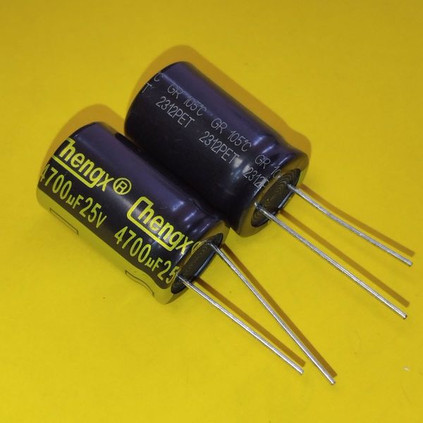 4700mkf 25V 105°C електроліт GR 16*25 ChengX