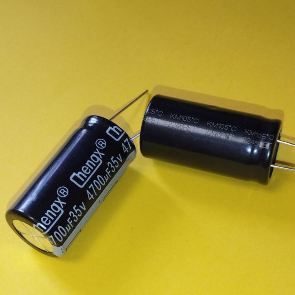 4700mkF 35V 105°C електроліт KM 18*35 ChengX