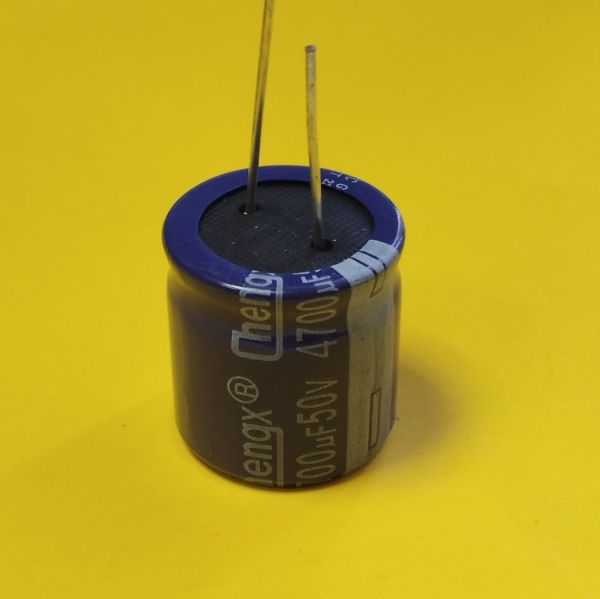 4700mkF 50V 105°C електроліт GR 25*26 ChengX