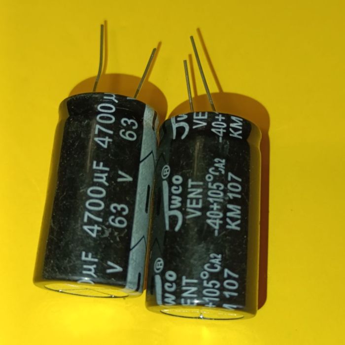 4700мкф 63в электролитический конденсатор 105°C jwso 22*40мм