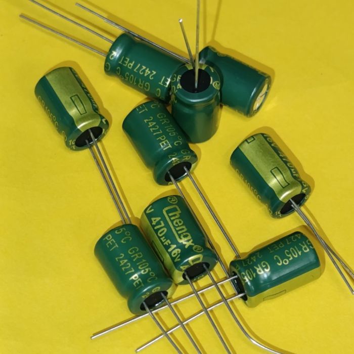 470mkF 16V 105°C електроліт GR 8*12 ChengX