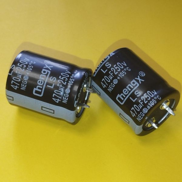 470мкф 250в 105°C електроліт LS 25*30 ChengX