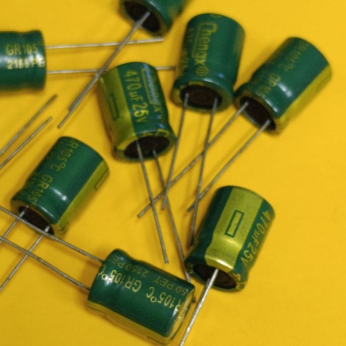 470мкф 25в 105°C електроліт GR 10*13 ChengX
