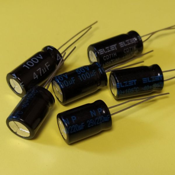 47mkf 100v Електроліт неполярний <NP>10*20,5 ELZET