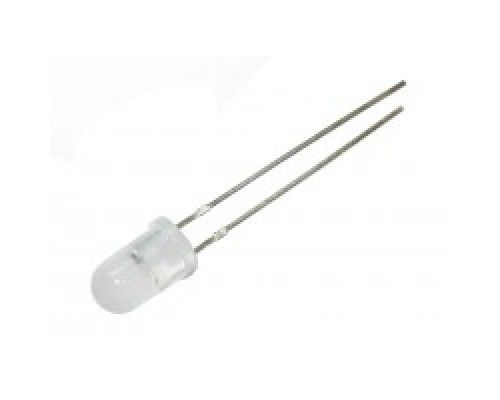 Світлодіод 5мм 3В 7 комбінацій кольорів мигаючий швидкий(цикл 5сек) 5013RGВW-В матова лінза