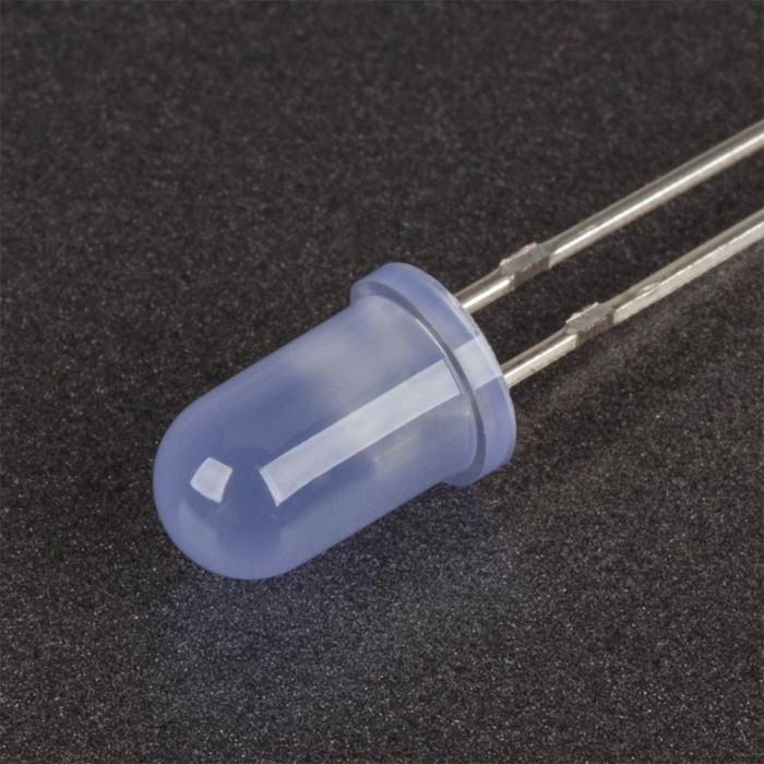 Світлодіод 5мм 3В синій миготливий 5013UBD-В 800мкд дифузна лінза