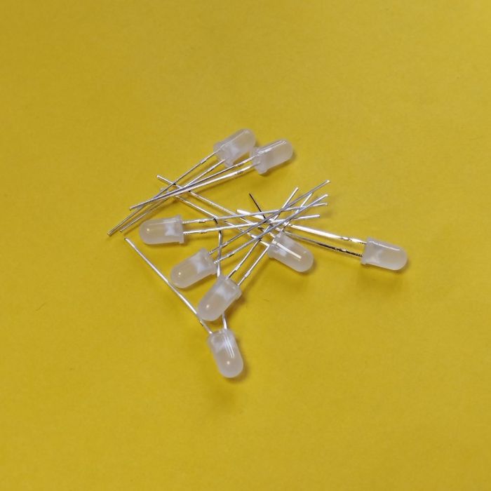 Світлодіод 5613UYW-1cd , 5мм жовтий круглий жовтий дифузна лінза