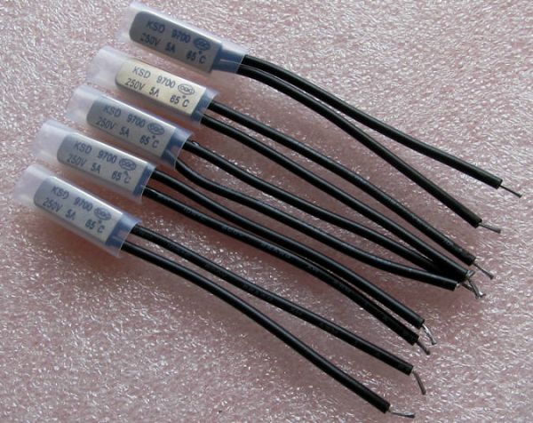 KSD9700 5A 250В 65°C термостат нормально замкнутий