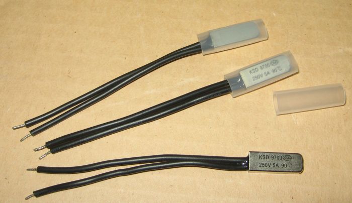 Термостат серії KSD9700 90°С 5A NC нормально замкнуті контакти