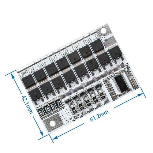 BMS КОНТРОЛЕР ЗАРЯДУ/РАЗРЯДУ, ПЛАТА ЗАХИСТУ 5S 100А 21V LI-ION АКУМУЛЯТОРА З БАЛАНСИРОМ