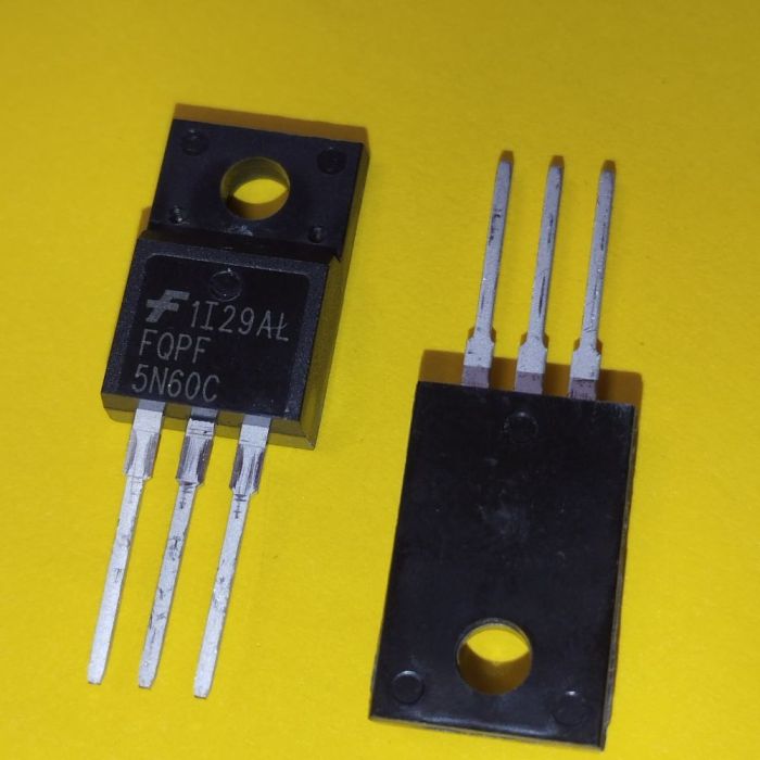 5N60C, транзистор, QFET, N-канал, 600В, 4.5А TO-220F