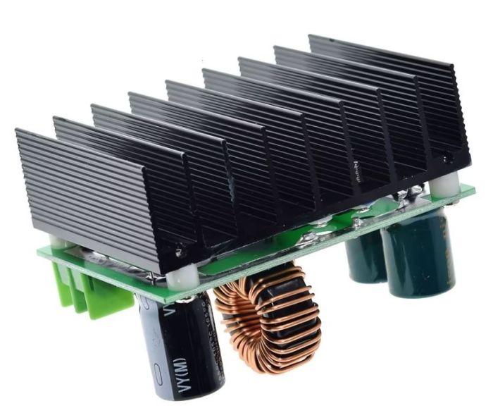 Підвищуючий перетворювач з регулюванням струму і напруги Uin-9v-60V Uout-12v-80V, Iout-15 А max, 600 Вт