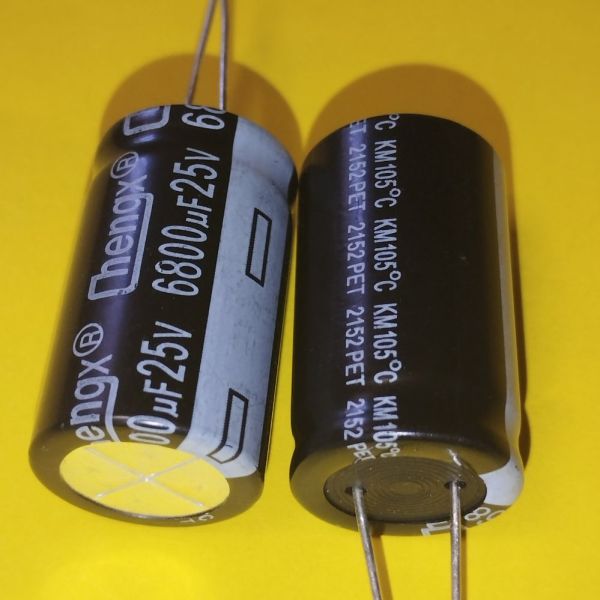 6800mkF 25V 105°C електроліт ChengX KM 18*30