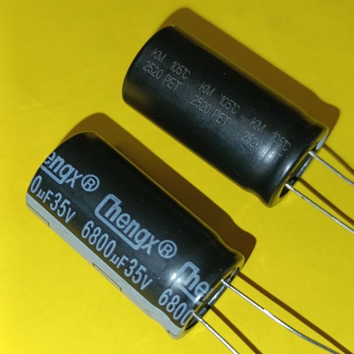 6800мкф 35в 105°C 18*35мм електролітичний конденсатор chengx KM