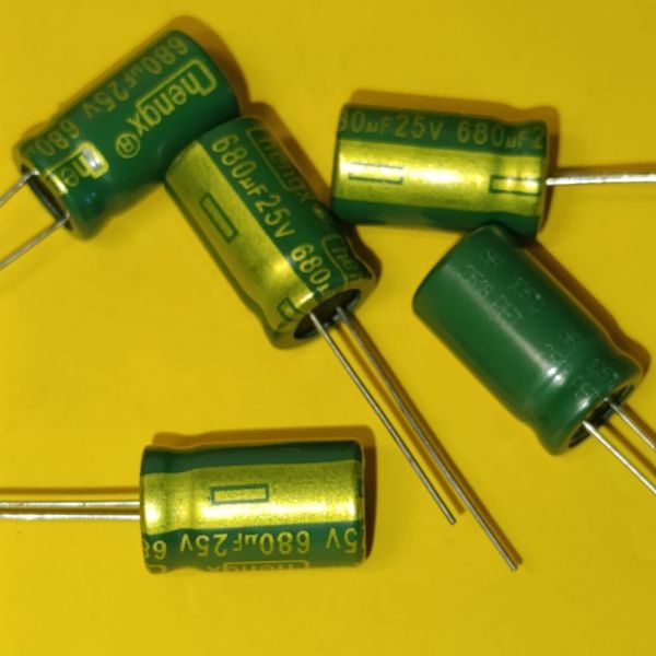 680мкф 25в електролітичний конденсатор 105°C chengx GR 10*17мм
