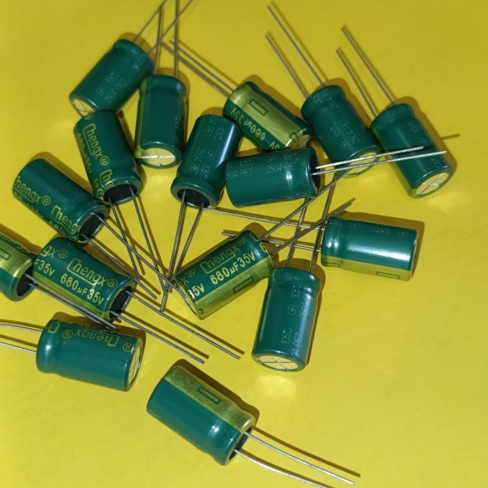 680мкф 35в 105°C 10*17мм GR конденсатор комп'ютерний електролітичний низький імпеданс low esr chengx