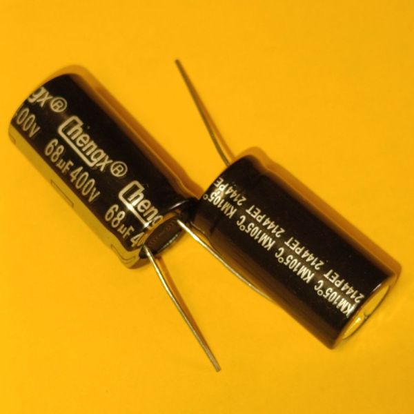 68мкф 400в 105°C електроліт ChengX KM 16*30