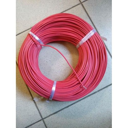 Кабель питания силиконовый, 16AWG, красный,(1метр)