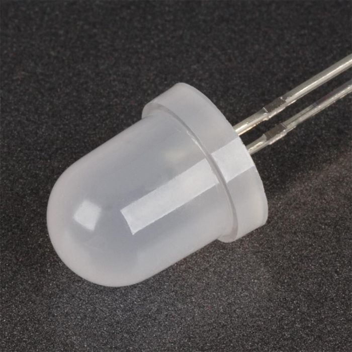 Світлодіод 8мм 3В 7 комбінацій кольорів миготливий плавний (цикл 30сек) 8003RGВW-В матова лінза