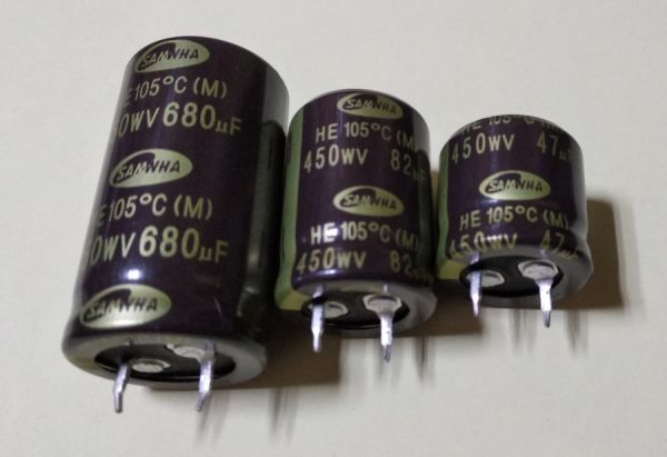820mkf 200v (105°C) Електроліт <HE> 25*50 SAMWHA