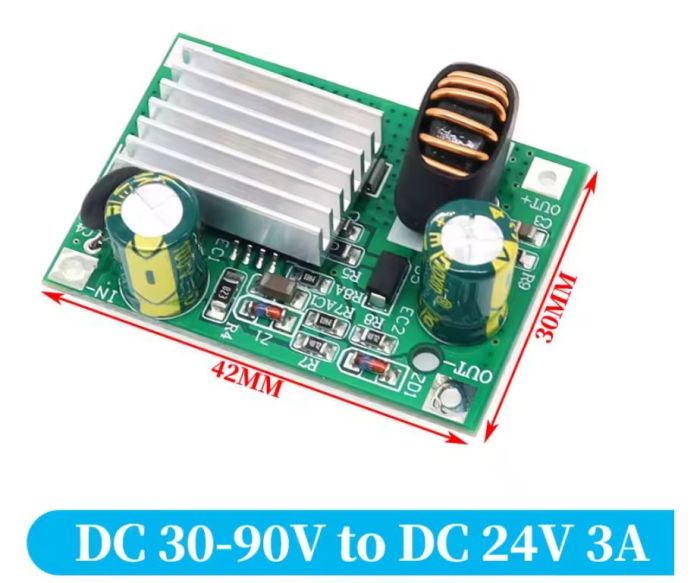 Знижувальний DC-DC перетворювач DC30-90V 24V 2A