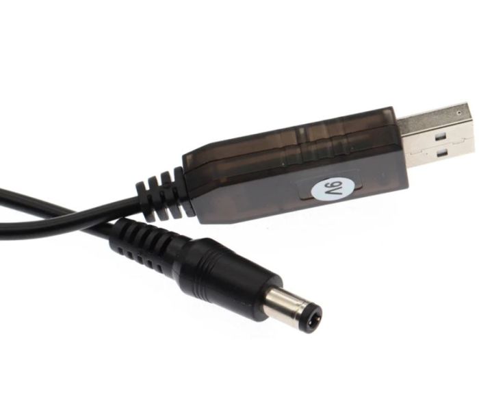 Підвищувальний DC-DC USB перетворювач 9В 800мА з роз'ємом 2.1*5.5мм