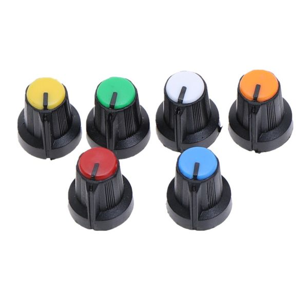 Ручка пластмасова AG-1 (6mm чорна коло жовт.зел.син.біл.)