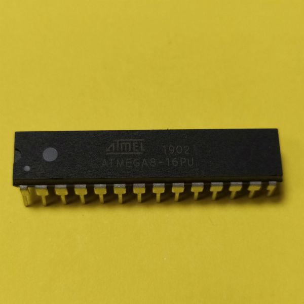 ATmega8-16PU, мікроконтроллер 8-біт, AVR, 16МГц, 8КБ Flash, DIP-28