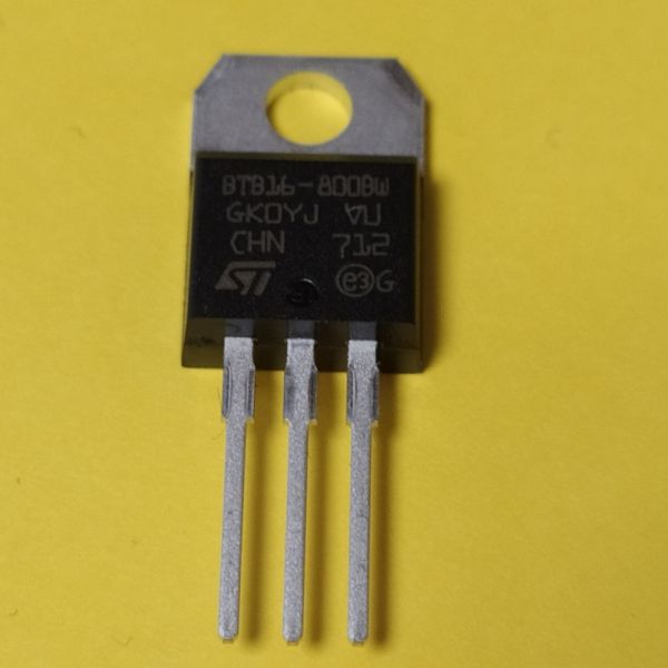 BTB16-800BWRG, симистор 16А 800В, 50мА TO-220AB