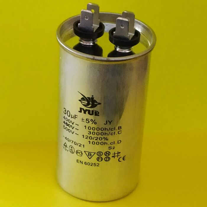 CBB-65 30mkf 450VAC (±5%) Металл.корпус з клемами (45*85mm)