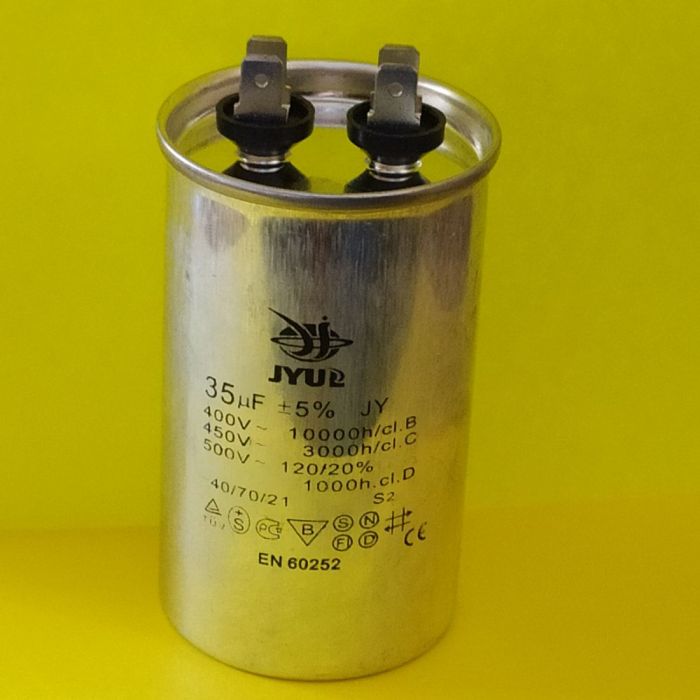 CBB-65 35mkf 450VAC (±5%) Металл.корпус з клемами (50*87mm)