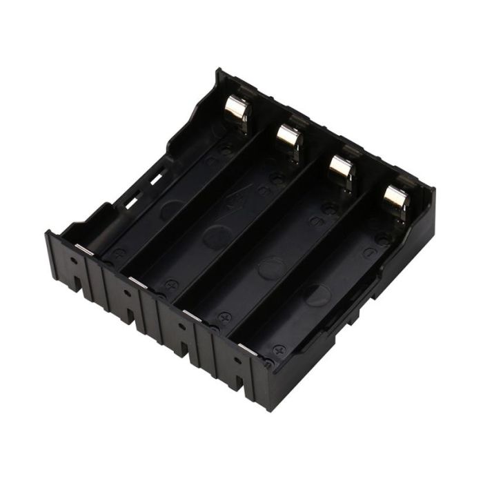 Тримач батарейний відсік Battery Holder for Li-ion 4*18650 з контактами для встановлення на плату