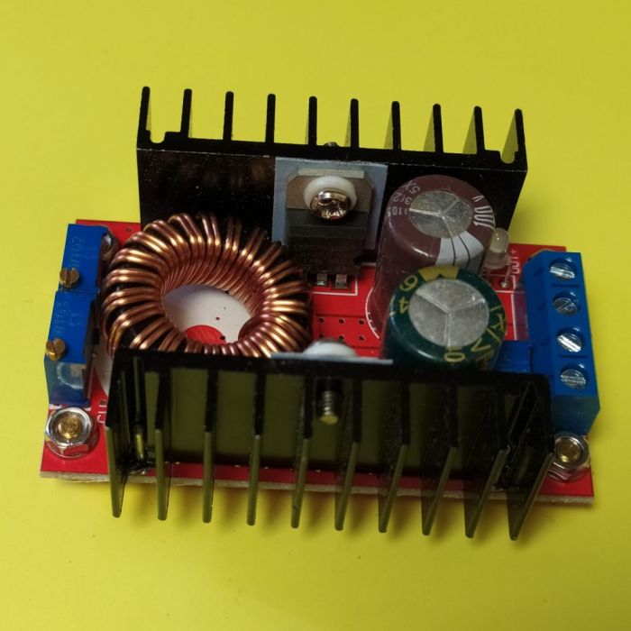 Підвищуючий перетворювач інвертор 150W з регулюванням струму та напруги, вхід 10-32V / вихід 60-97V