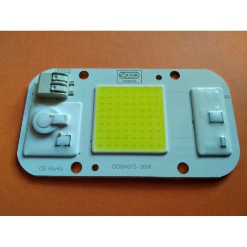 СВЕТОДІОДНА МАТРИЦЯ ДЛЯ ПРОЖЕКТОРА ПОТУЖНІСТЮ 20ВТ ЖИВЛЕННЯ 220V ЗАХИСТ ВІД ПЕРЕГРІВУ