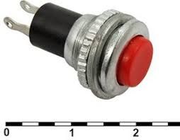 DS-316 0.5A, 250V (ON)-OF зелена,червона,синя,жовта,біла,чорна кнопка без фіксації